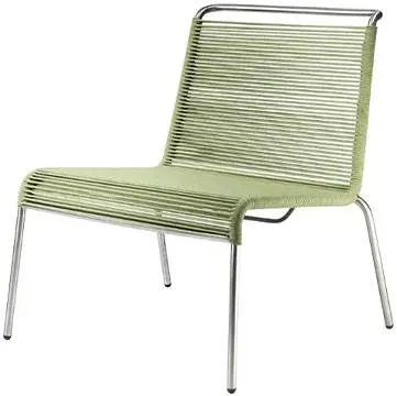 FDB Møbler M20L Teglgård silla lounge de cuerda - Verde