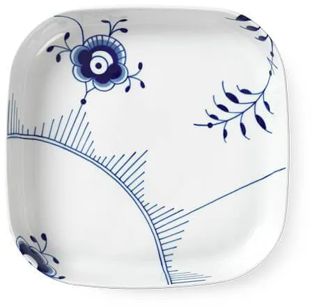 Royal Copenhagen Azul Mega Acanalado fuente cuadrada para horno 30 x 30 cm