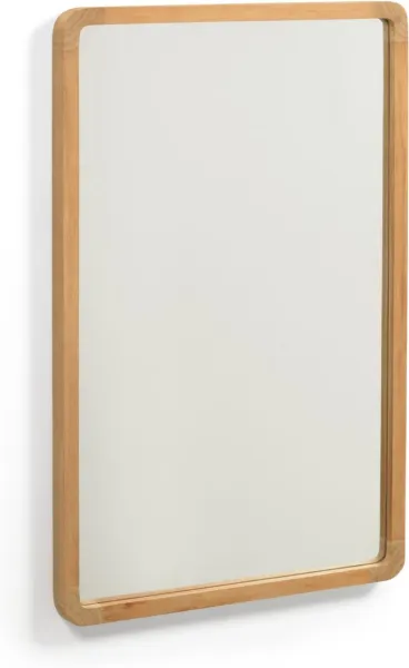Shamel, Espejo de pared, natural, H70x45x3 cm